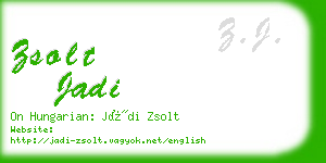 zsolt jadi business card